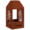 Braise Marron 50 x 50 x 100 cm Acier Corten 531618531618
