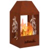 Braise Marron 50 x 50 x 100 cm Acier Corten 531618531618