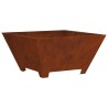 Braise Marron 60 x 60 x 30 cm Acier Corten 531621531621