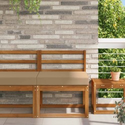 Coussin de canapé d'extérieur Taupe 60 x 60 x 8 cm Polyester 531622531622