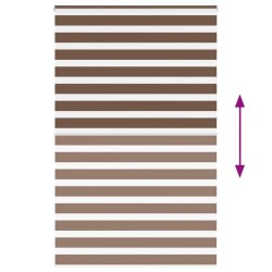 Store zèbre marron 150x230cm largeur du tissu 145,9cm polyester 531623531623