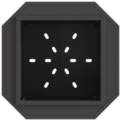 Foyer sans fumée Noir 48 x 48 x 51 cm Acier 531624531624