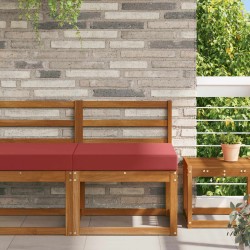 Coussin de canapé d'extérieur Bordeaux 60 x 60 x 8 cm Polyester 531628531628