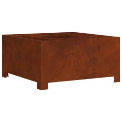 Foyer de cheminée Marron 80 x 80 x 40 cm Acier patiné 531630531630