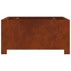 Foyer de cheminée Marron 80 x 80 x 40 cm Acier patiné 531630531630