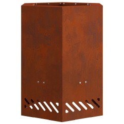 Foyer sans fumée Marron 38 x 38 x 51 cm Acier patiné 531633531633