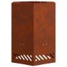 Foyer sans fumée Marron 38 x 38 x 51 cm Acier patiné 531633531633