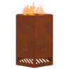 Foyer sans fumée Marron 38 x 38 x 51 cm Acier patiné 531633531633