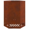 Foyer sans fumée Marron 38 x 38 x 51 cm Acier patiné 531633531633