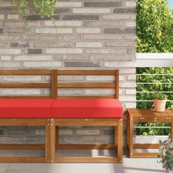 Coussin de canapé d'extérieur Rouge 60 x 60 x 8 cm Polyester 531636531636