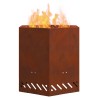 Foyer sans fumée Marron 48 x 48 x 51 cm Acier patiné 531637531637