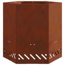 Foyer sans fumée Marron 48 x 48 x 51 cm Acier patiné 531637531637