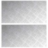 Nez de marche Rectangulaire 2 pcs Argenté 60 x 30 cm Aluminium 531638531638