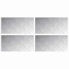 Nez de marche Rectangulaire 4 pcs Argenté 60 x 30 cm Aluminium 531639531639