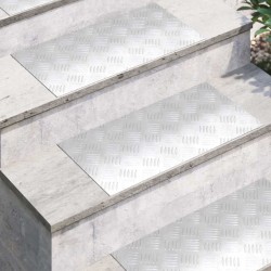 Nez de marche Rectangulaire 4 pcs Argenté 60 x 30 cm Aluminium 531641531641