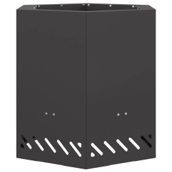 Foyer sans fumée Noir 48 x 48 x 51 cm Acier 531644531644