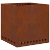 Foyer sans fumée Marron 48 x 48 x 50 cm Acier patiné 531646531646