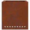 Foyer sans fumée Marron 48 x 48 x 50 cm Acier patiné 531646531646