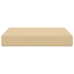Coussin de canapé d'extérieur Beige 60 x 60 x 8 cm Polyester 531647531647