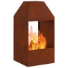 Braise Marron 50 x 50 x 100 cm Acier patiné 531650531650