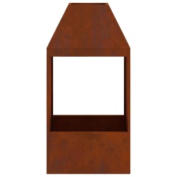Braise Marron 50 x 50 x 100 cm Acier patiné 531650531650