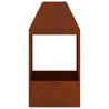 Braise Marron 50 x 50 x 100 cm Acier patiné 531650531650
