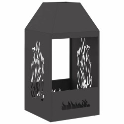 Braise Noir 50 x 50 x 100 cm Acier 531651531651