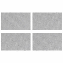 Nez de marche Rectangulaire 4 pcs Argenté 50 x 30 cm Aluminium 531652531652