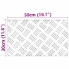 Nez de marche Rectangulaire 4 pcs Argenté 50 x 30 cm Aluminium 531652531652