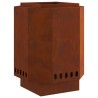 Foyer sans fumée Marron 38 x 38 x 51 cm Acier patiné 531655531655