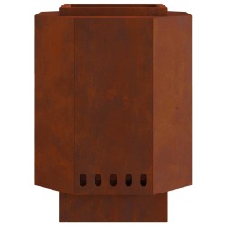 Foyer sans fumée Marron 38 x 38 x 51 cm Acier patiné 531655531655