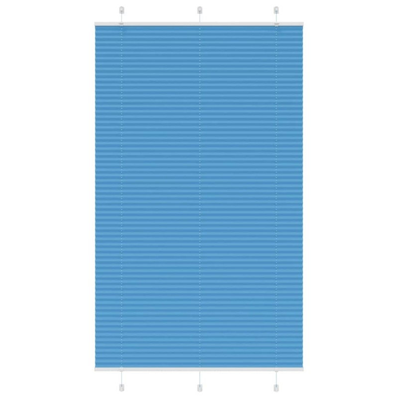 Store plissé bleu 115x200 cm largeur du tissu 114,4cm polyester 531666531666