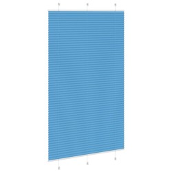 Store plissé bleu 115x200 cm largeur du tissu 114,4cm polyester 531666531666