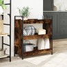 Chariot de cuisine chêne fumé 70x30x82 cm bois d'ingénierie 531685531685