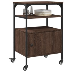 Support d'imprimante à 3 niveaux chêne marron 50x40x76 cm 531686531686