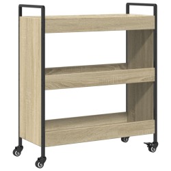 Chariot de cuisine chêne sonoma 70x30x82 cm bois d'ingénierie 531687531687