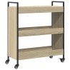 Chariot de cuisine chêne sonoma 70x30x82 cm bois d'ingénierie 531687531687
