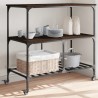 Chariot de cuisine chêne marron 100x50x95 cm bois d'ingénierie 531688531688