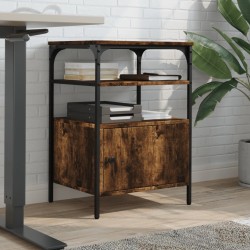 Support d'imprimante à 3 niveaux chêne fumé 50x40x76 cm 531694531694