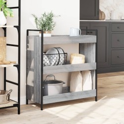 Chariot de cuisine sonoma gris 70x30x82 cm bois d'ingénierie 531695531695