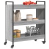 Chariot de cuisine sonoma gris 70x30x82 cm bois d'ingénierie 531695531695