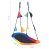 Balançoire nid d'oiseau avec fanions 165x70 cm 531697531697