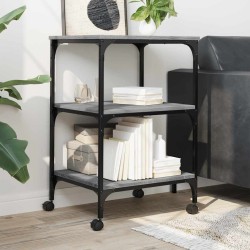 Support d'imprimante 3 niveaux sonoma gris 50x41x75 cm 531698531698