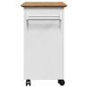 Chariot de cuisine BODO blanc et marron 72x45x80 cm 531705531705