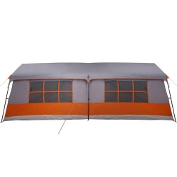 Tente familiale avec toit Gris et orange 622 x 295 x 238 cm 531717531717