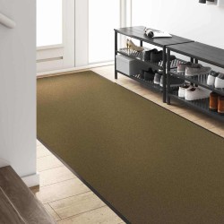 Tapis d'entrée Marron et Noir 120 x 300 cm Polyamide et PVC 531727531727