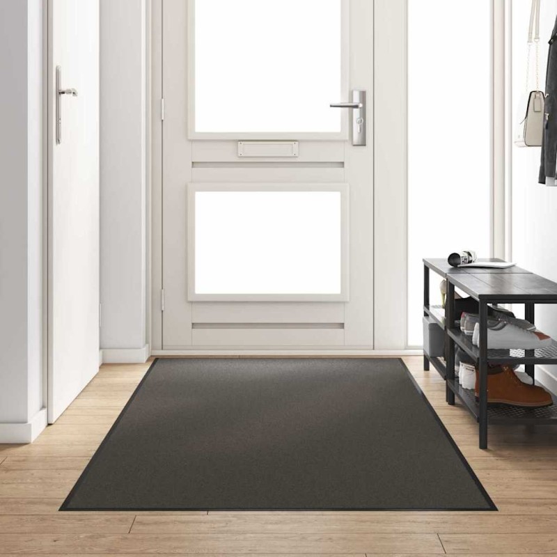 Tapis d'entrée Anthracite et noir 120 x 250 cm Polyamide et PVC 531734531734