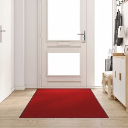 Tapis d'entrée Rouge et Noir 120 x 300 cm Polyamide et PVC 531739531739
