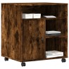 Support d'imprimante avec roulettes chêne fumé 60x50x67 cm 531753531753