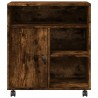Support d'imprimante avec roulettes chêne fumé 60x50x67 cm 531753531753